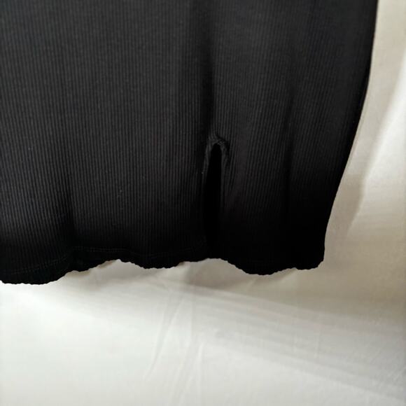 Lulus Size XL Long Sleeve Bodycon Dress Black Sweet Season Ribbed Mock Neck - Picture 11 of 16